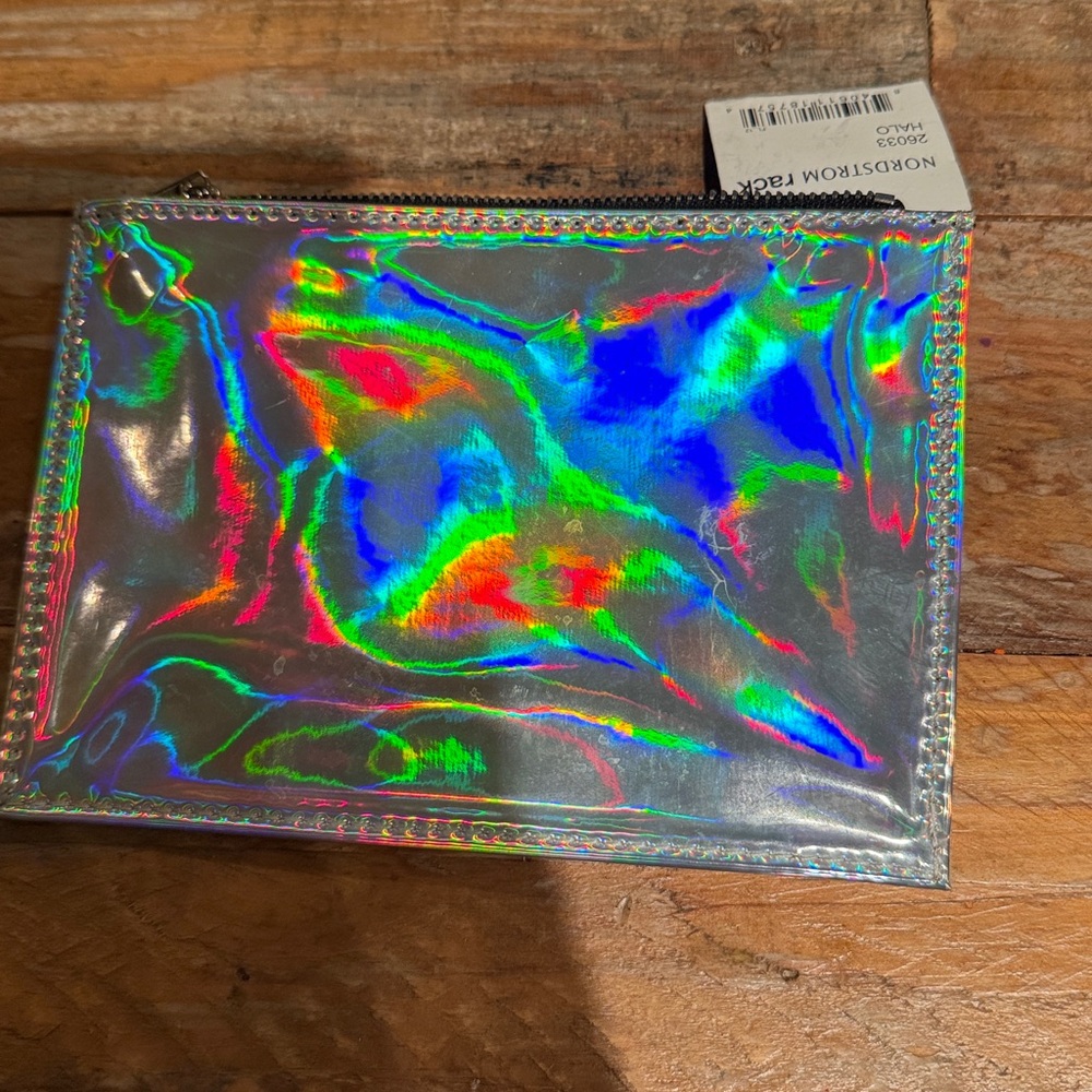 Nordstrom Iridescent small pouch